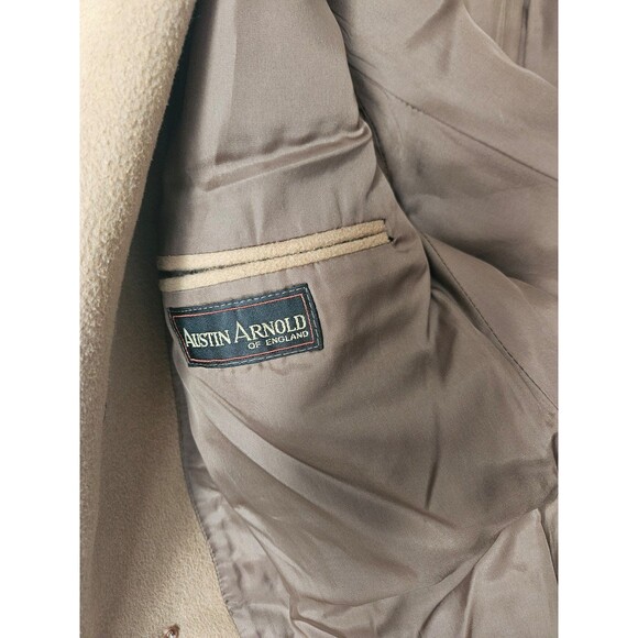 Vintage Austin Arnold of England wool cashmere camel maxi coat XL XXL 2X - Picture 8 of 12